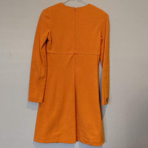 Adrienne Vittadini Petite Cotton Tangerine Orange Dress Size 2 - Picture 4 of 9